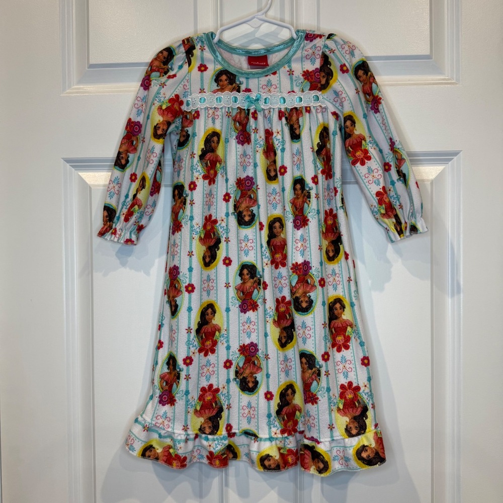 Disney Princess Elena Nightgown Sleep Shirt Girls Size‎ 2T Long Sleeve